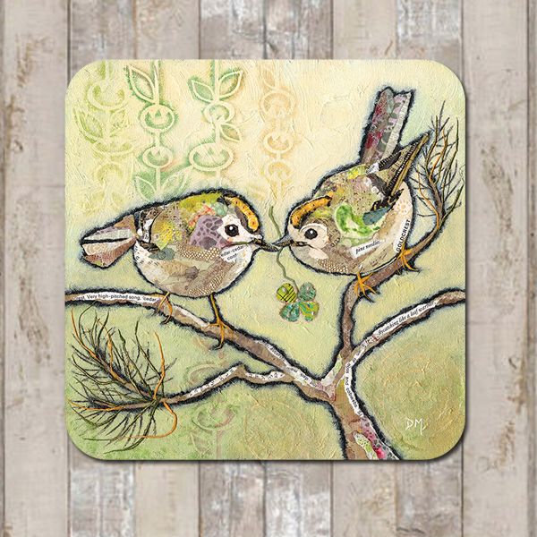 Goldcrest Bird Coaster Tablemat Placemat