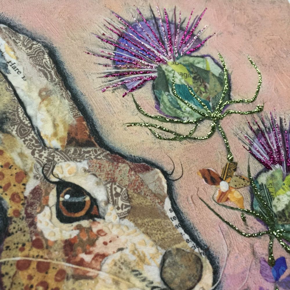Hare & Thistles - Embellished Print