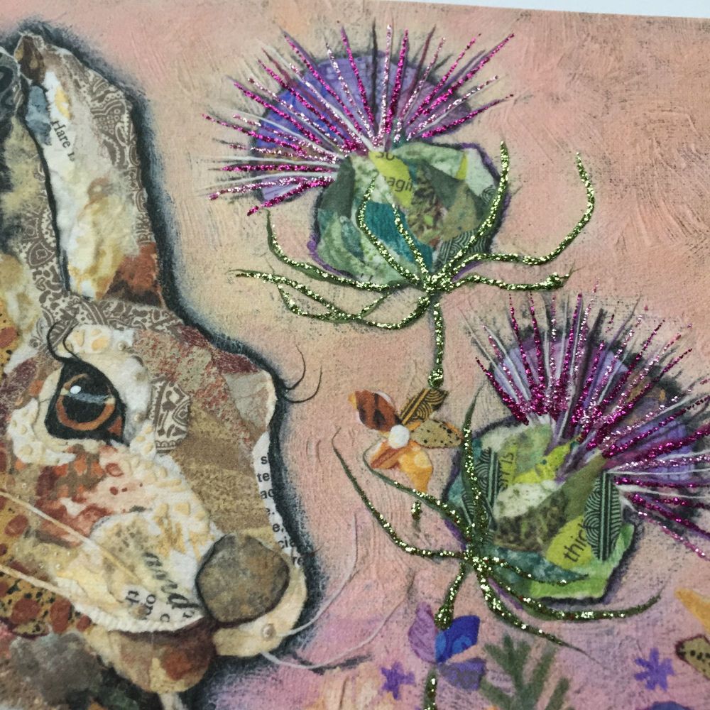 Hare & Thistles - Embellished Print