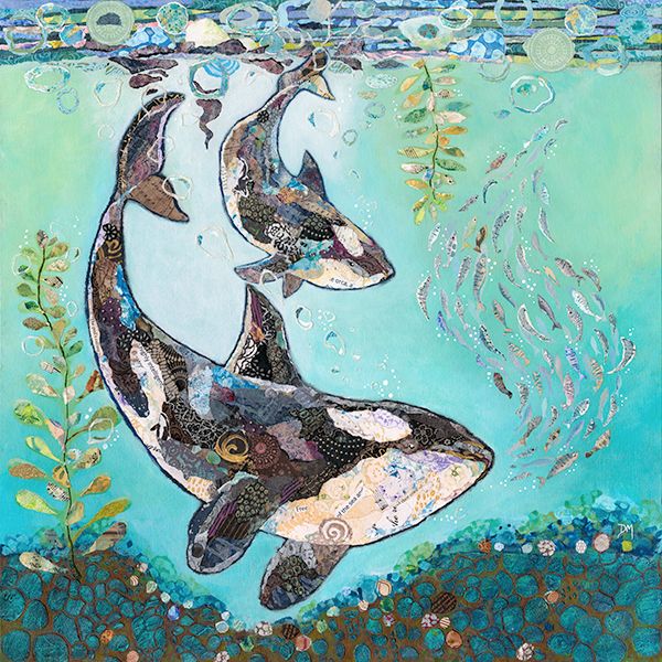 Dance with the Orca - Embellished Print