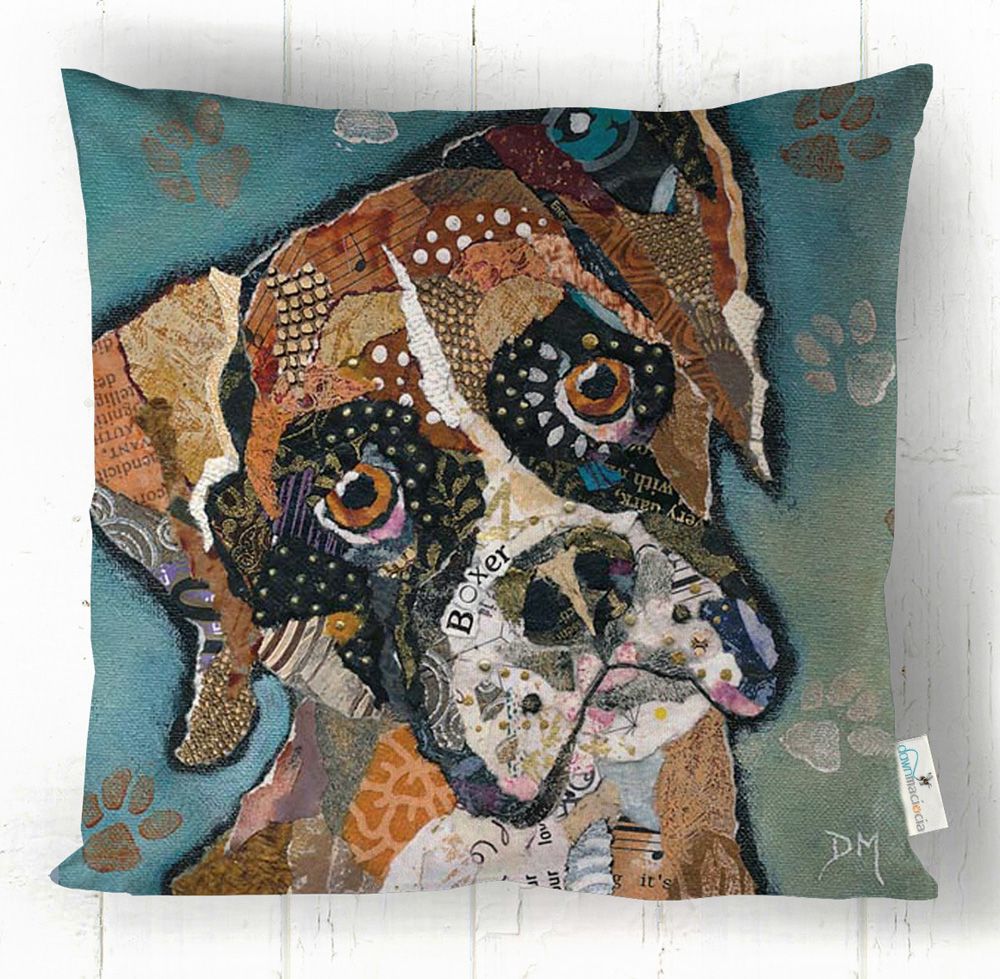 Boxer Dog Art Cushion