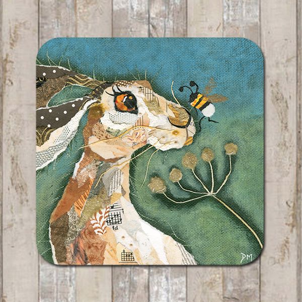 Hare &  Nosey Bee Coaster Tablemat Placemat