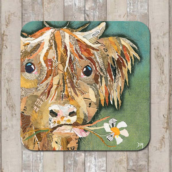 Hamish Highland Cow Coaster Tablemat Placemat