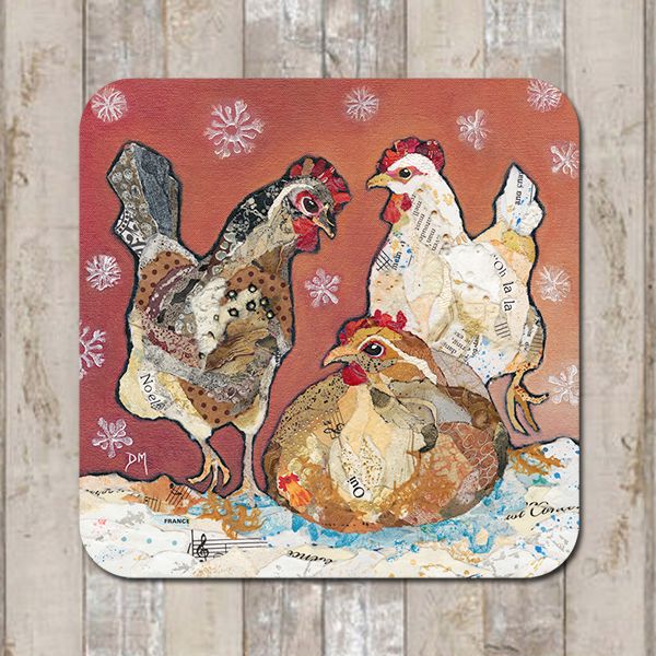 Three Hens Coaster Tablemat Placemat