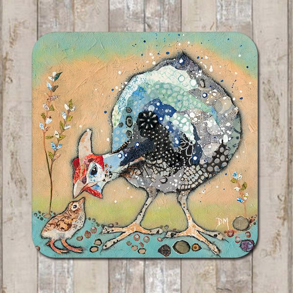 Guinea Fowl Coaster Tablemat Placemat
