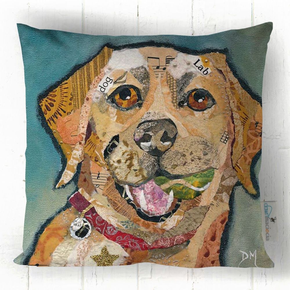 Labrador Dog Art Cushion