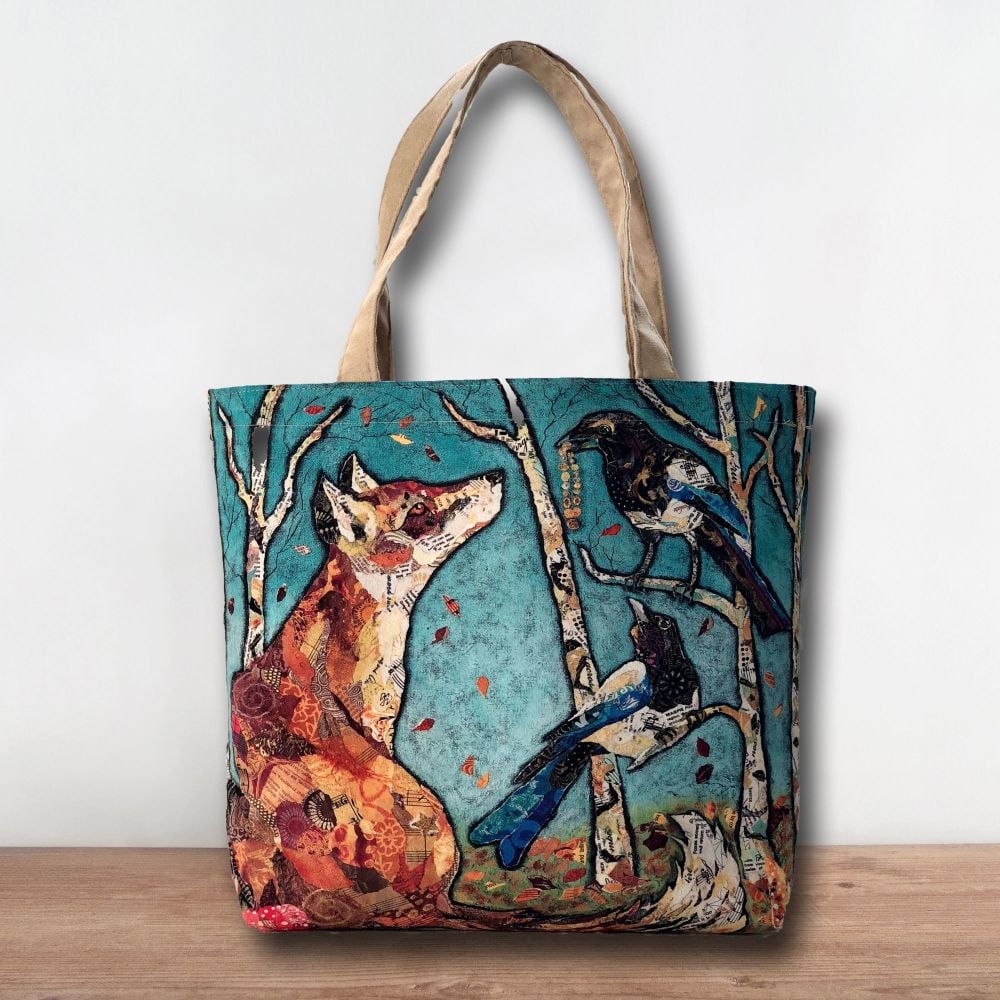 Fox and Magpie Tote Shopper Bag