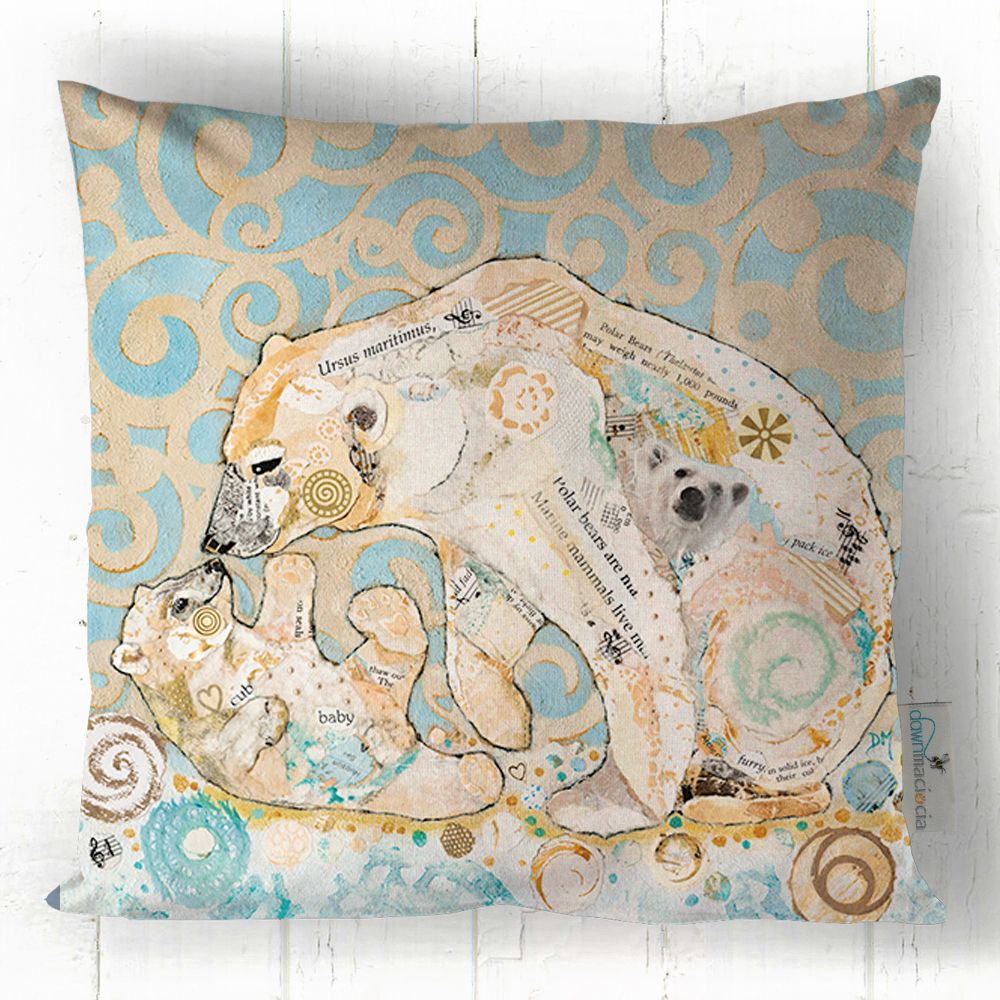 Polar Bear Kiss - Cushion