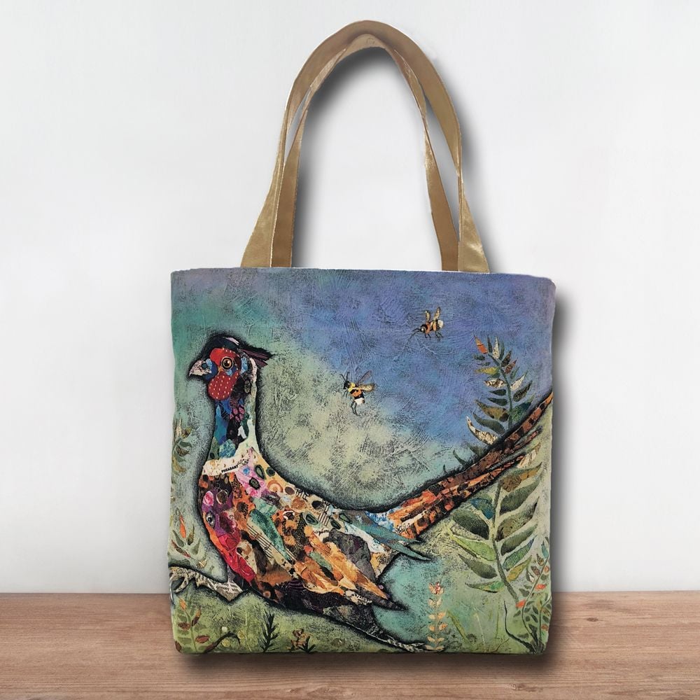 Running Pheasant Luxury Tote Shopper Bag