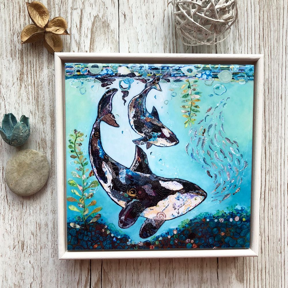 Dance with the Orca - 6" Ceramic Print