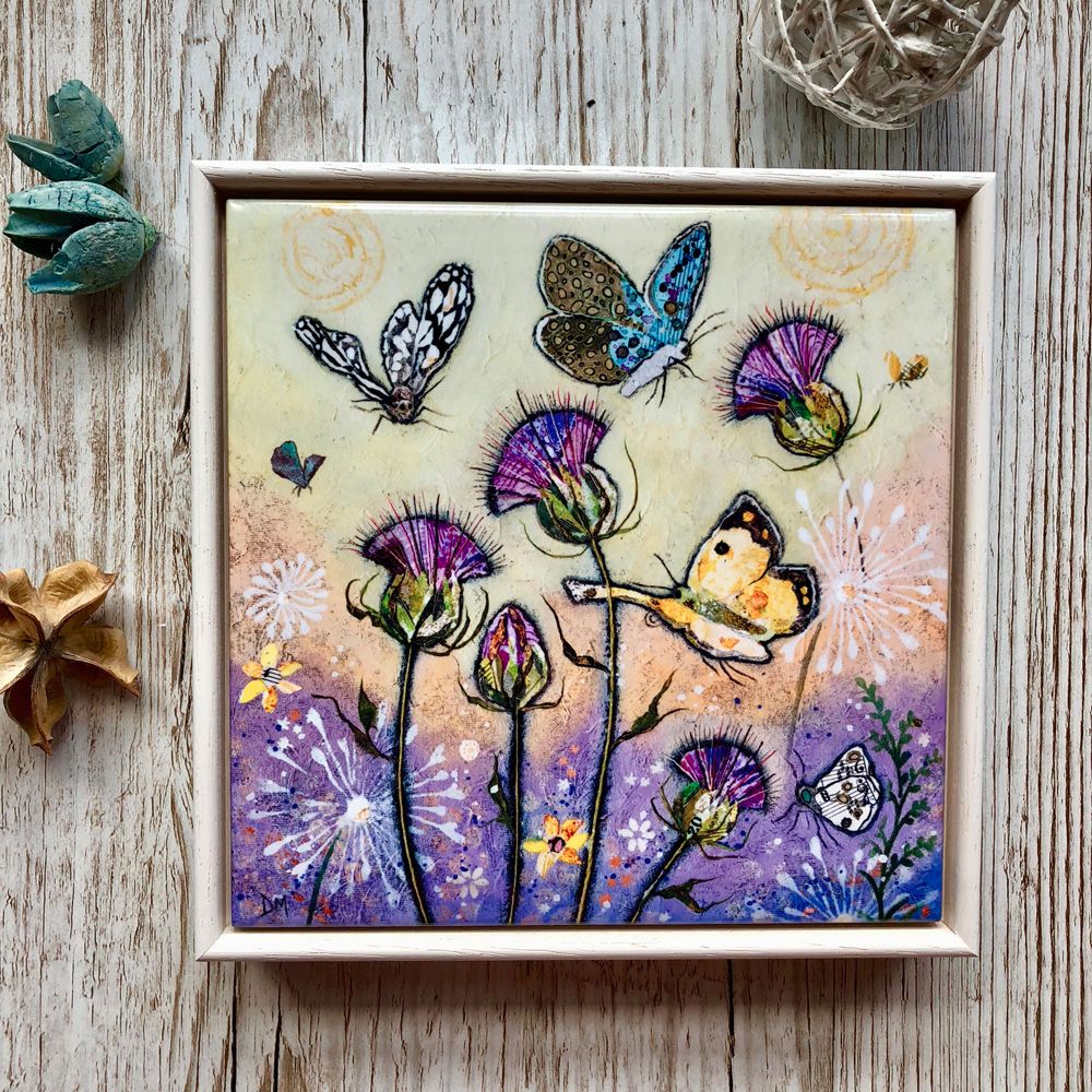 Flutterbies - 6" Ceramic Print