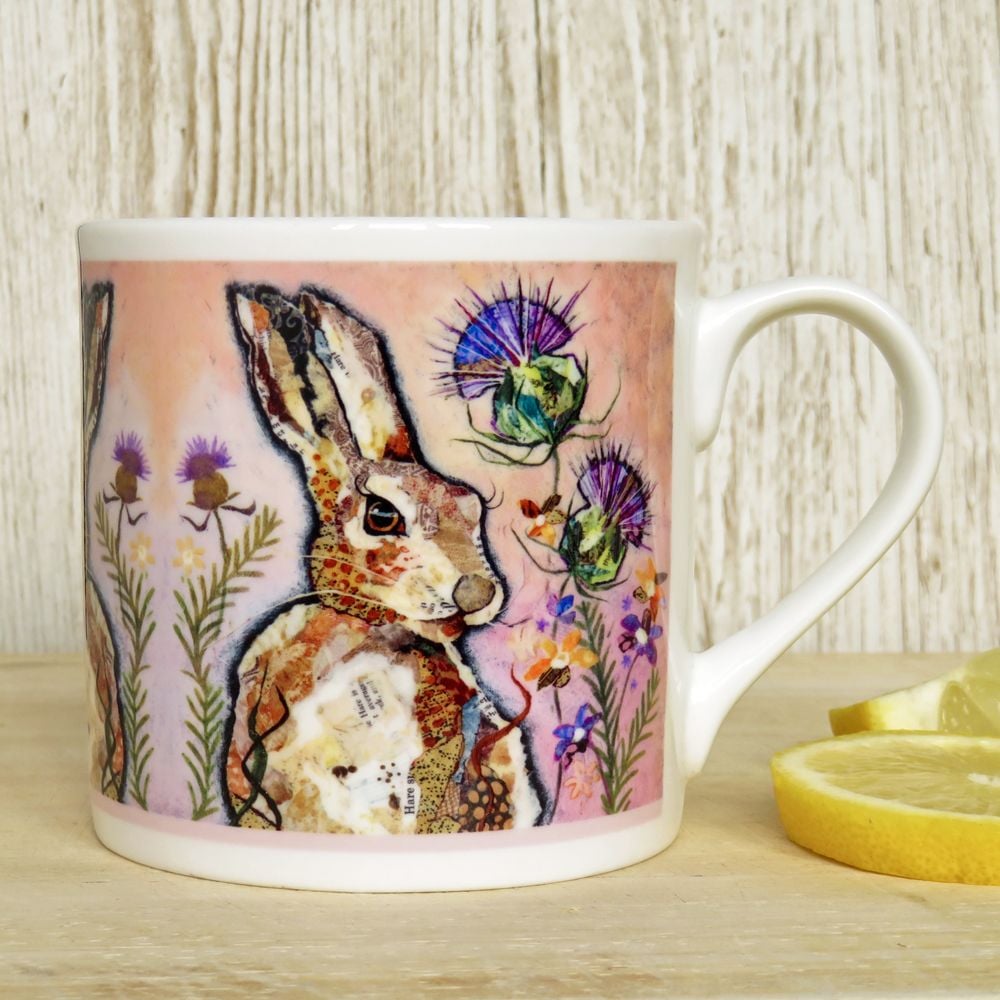 Hare & Thistle Mug - Fine Bone China