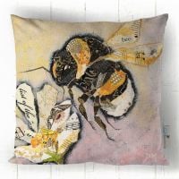 Buzz - Bumble Bee Sofa Cushion -  Yellow, Pink & White
