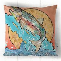Salmon Leap - Cushion