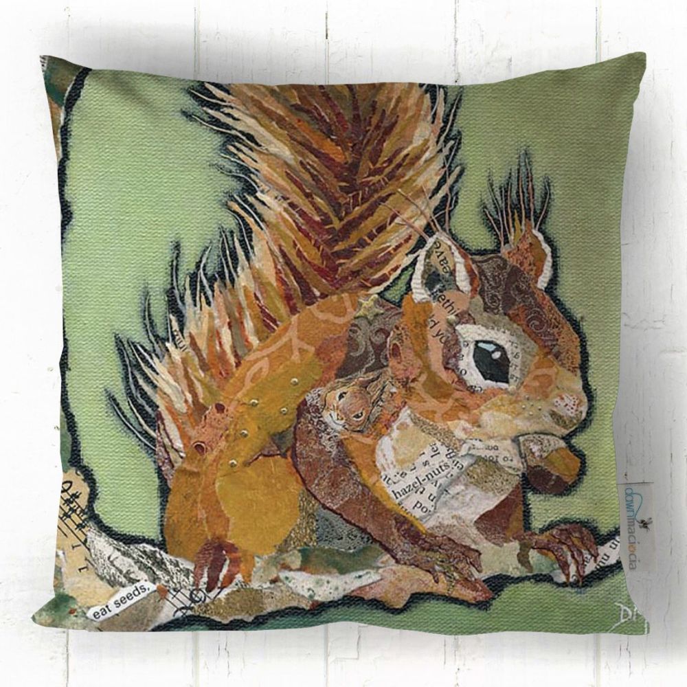 Hands off my Nut - Red Squirrel Cushion