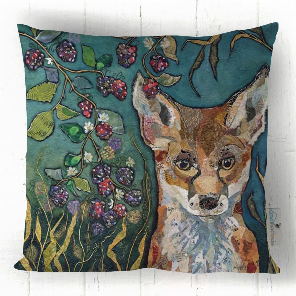 Autumn Fox Cushion | Designed and Made in UK | Dawn Maciocia