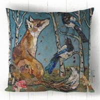 The Gift - Fox & Magpie Cushion