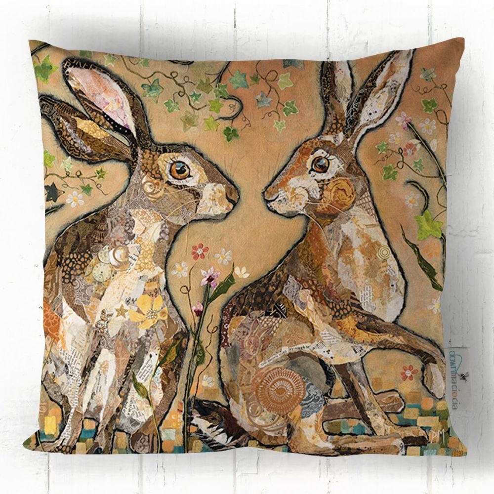 Hare's Looking at You - Country Decor Cushion