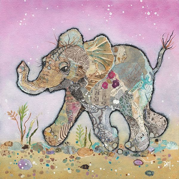 Kali - Baby Elephant Art Print for kids room
