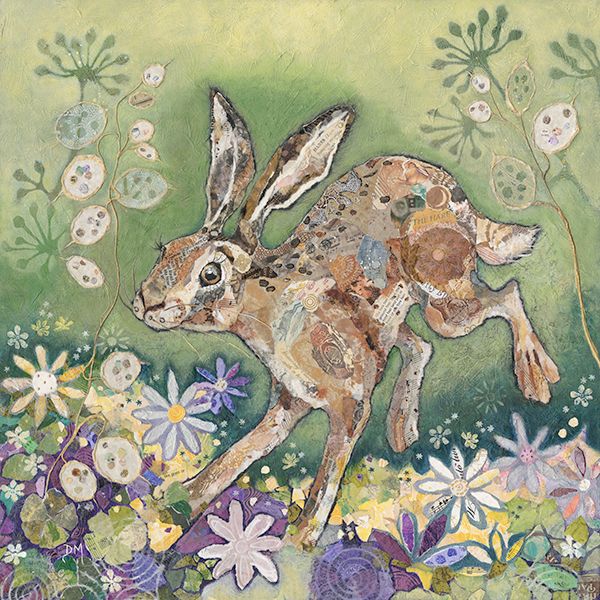 Hare & Flowers Large Print 