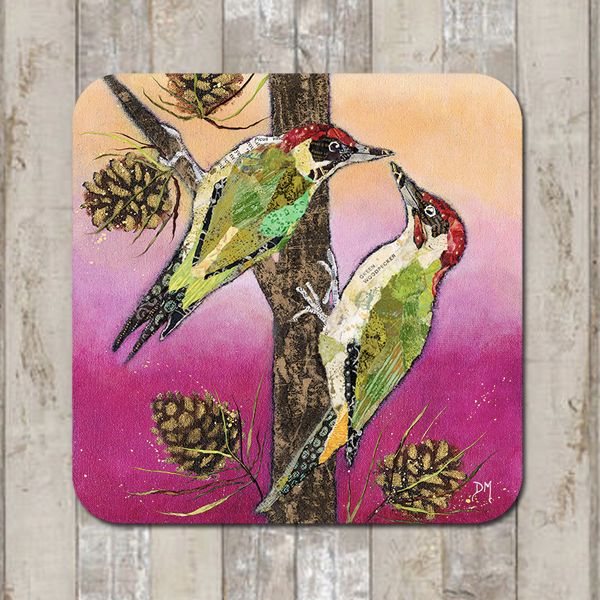 Woodpecker Art Coaster Tablemat Placemat