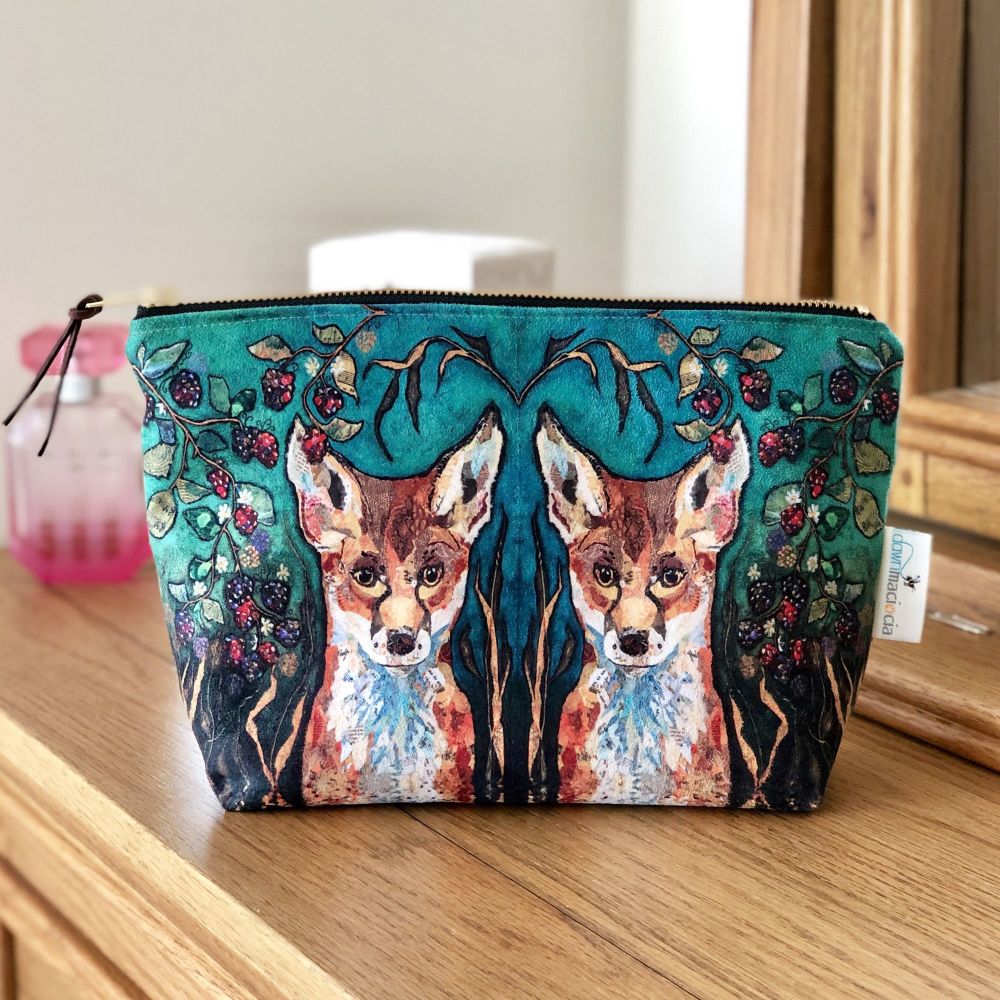 Fox in Brambles Make-up Bag