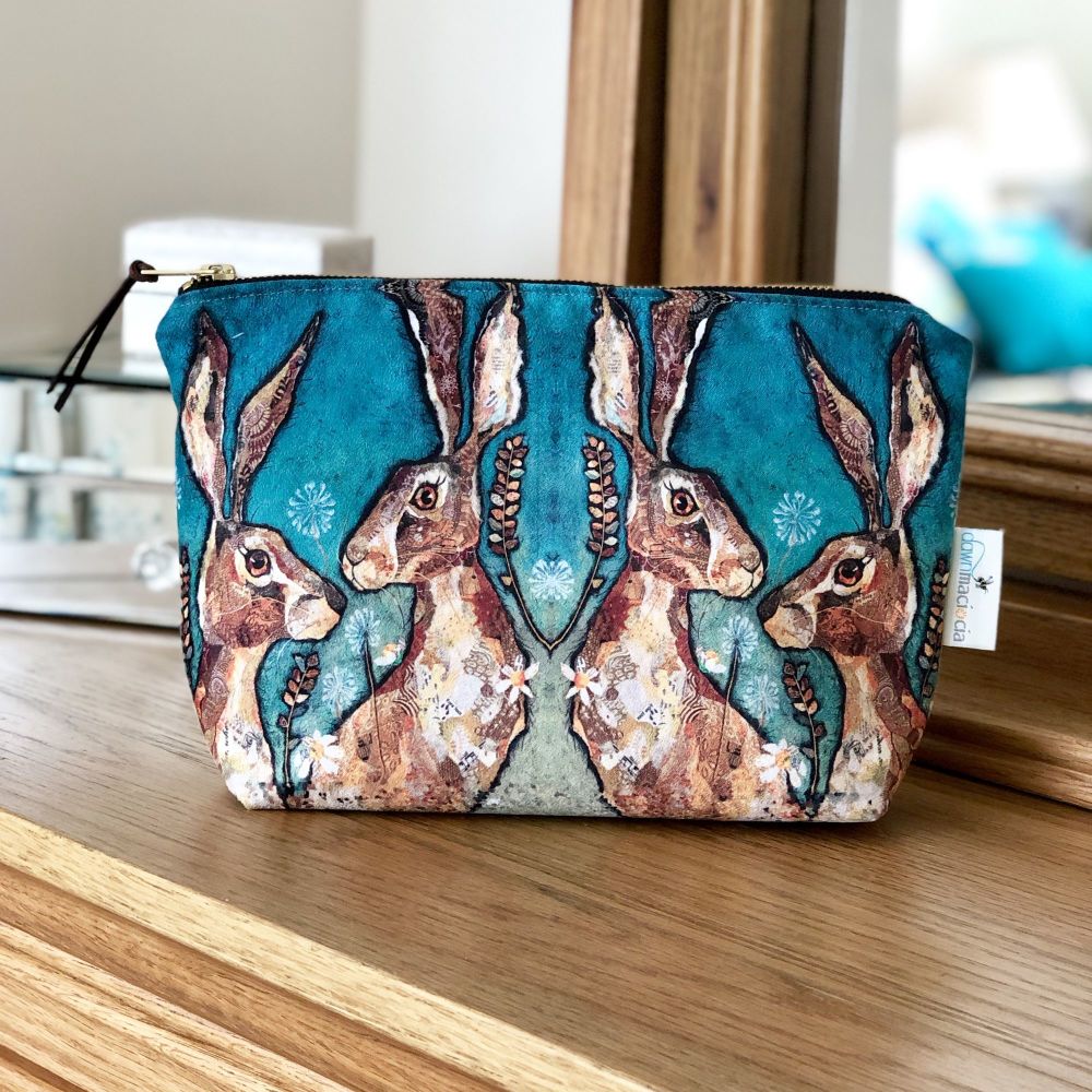 Two Hare Friends Make-up Bag