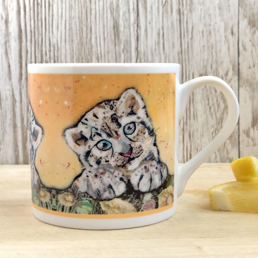 Snow Leopard Cub Mug - B Grade (SECONDS)