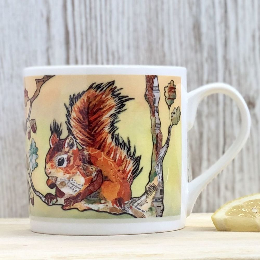 Red Squirrel and Nut Mug