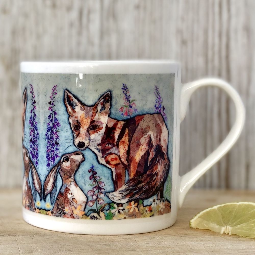 Fox & Hare Friends Mug - Fine Bone China