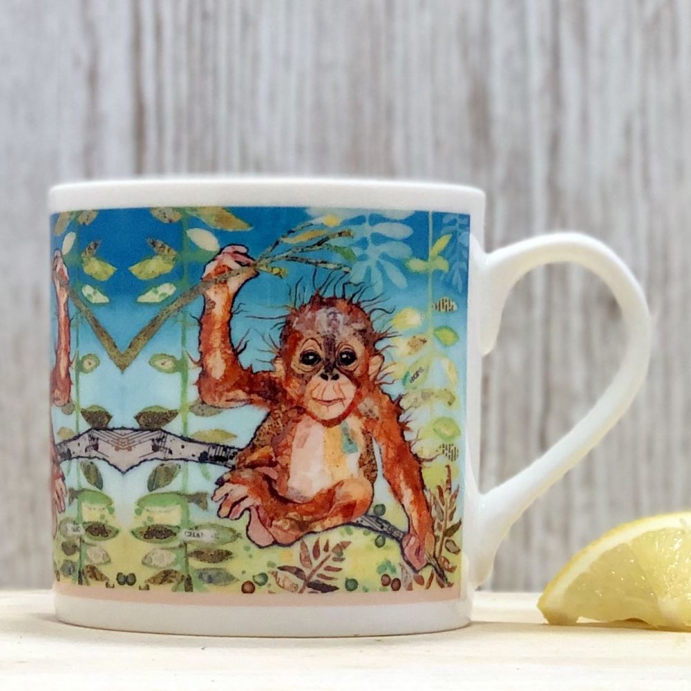 Baby Orangutan Mug - Fine Bone China