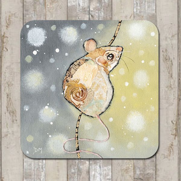 Winter Mouse Coaster or Tablemat