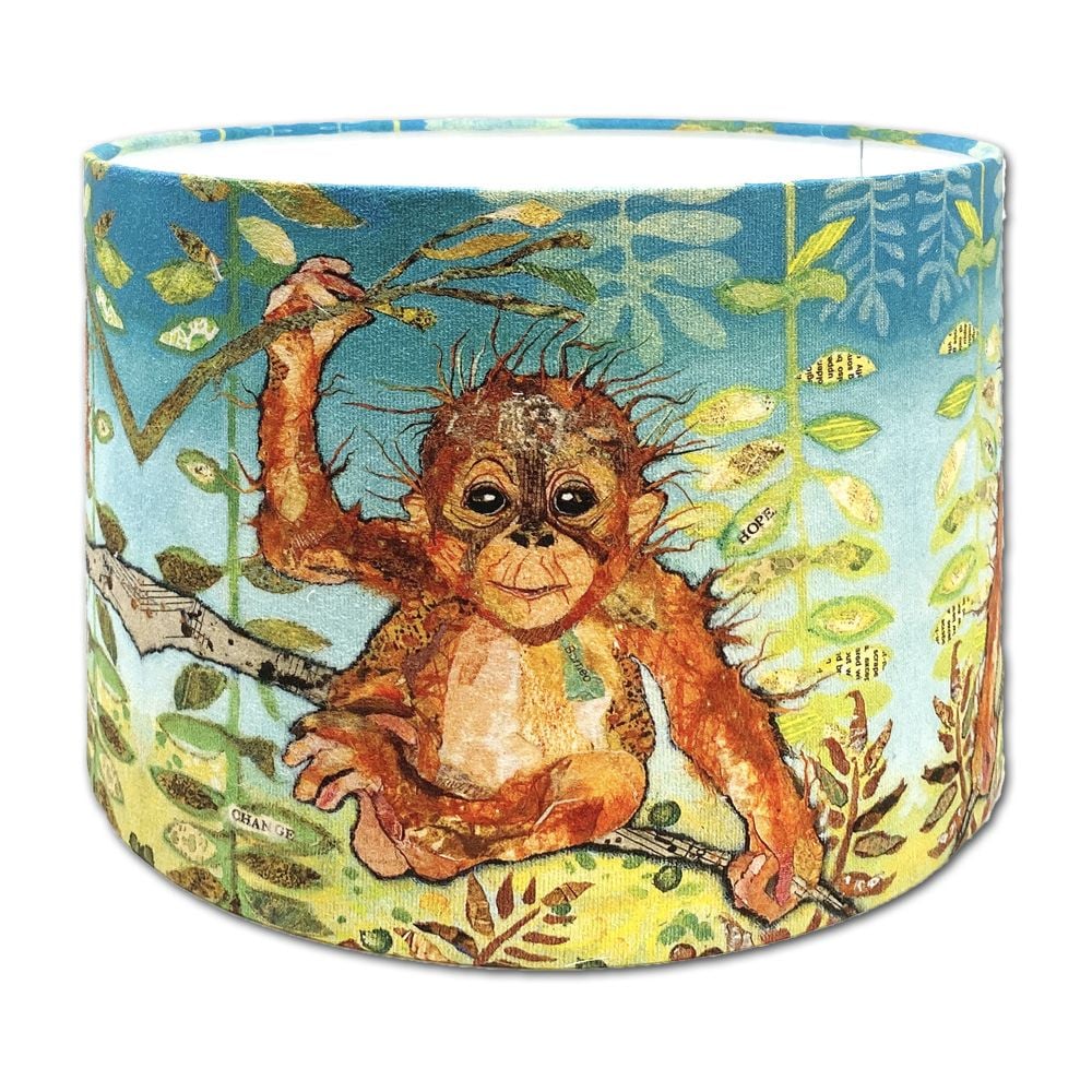 Ubah -  Baby Orangutan Kids Jungle Lampshade