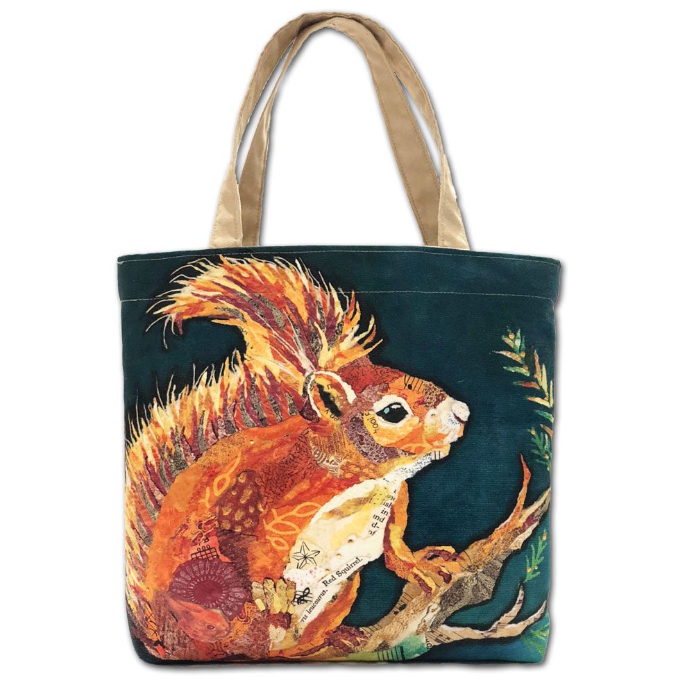 Wee Red Squirrel Tote Bag