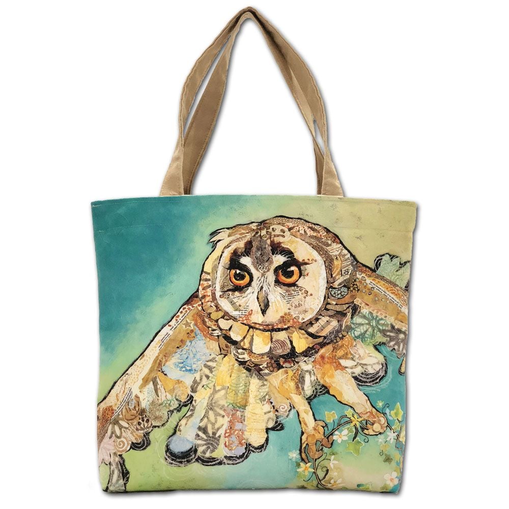 Flyiing Barn Owl Tote Bag | Dawn Maciocia