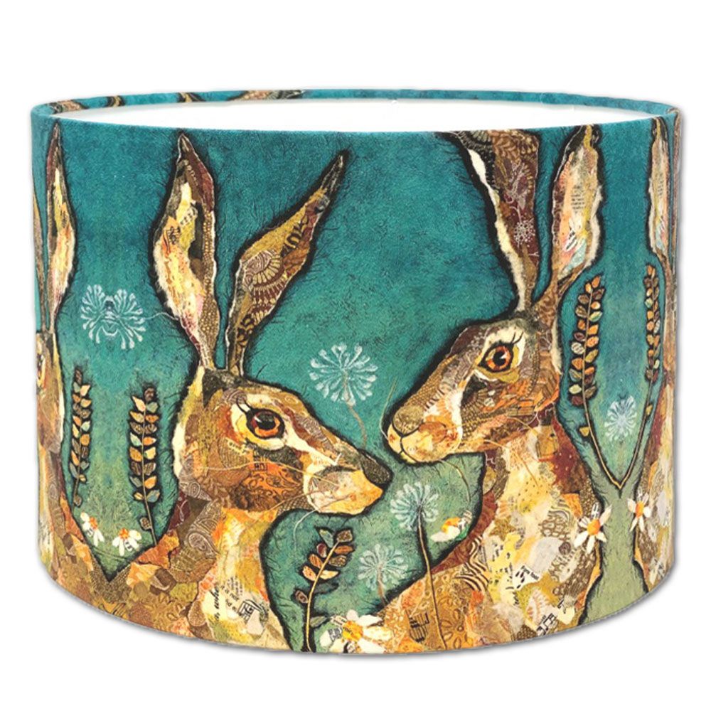 Together Hare - Handmade Drum Lampshade 30cms
