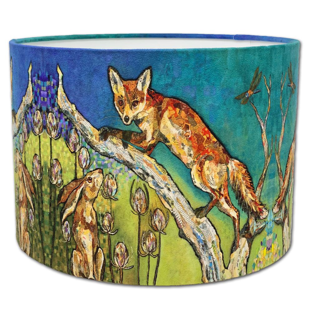 Aesop's Garden - Fox & Hare Lampshade