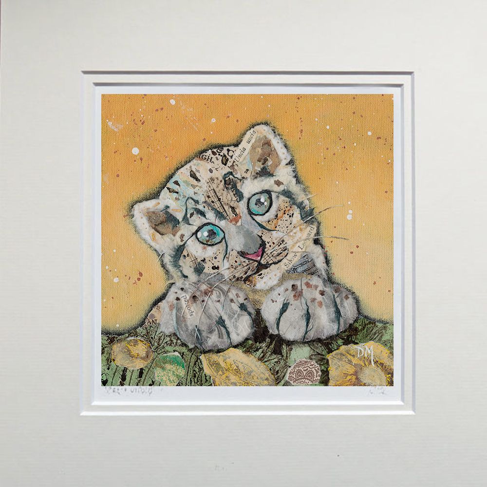 Snow Leopard Cub- Small/Med Print 