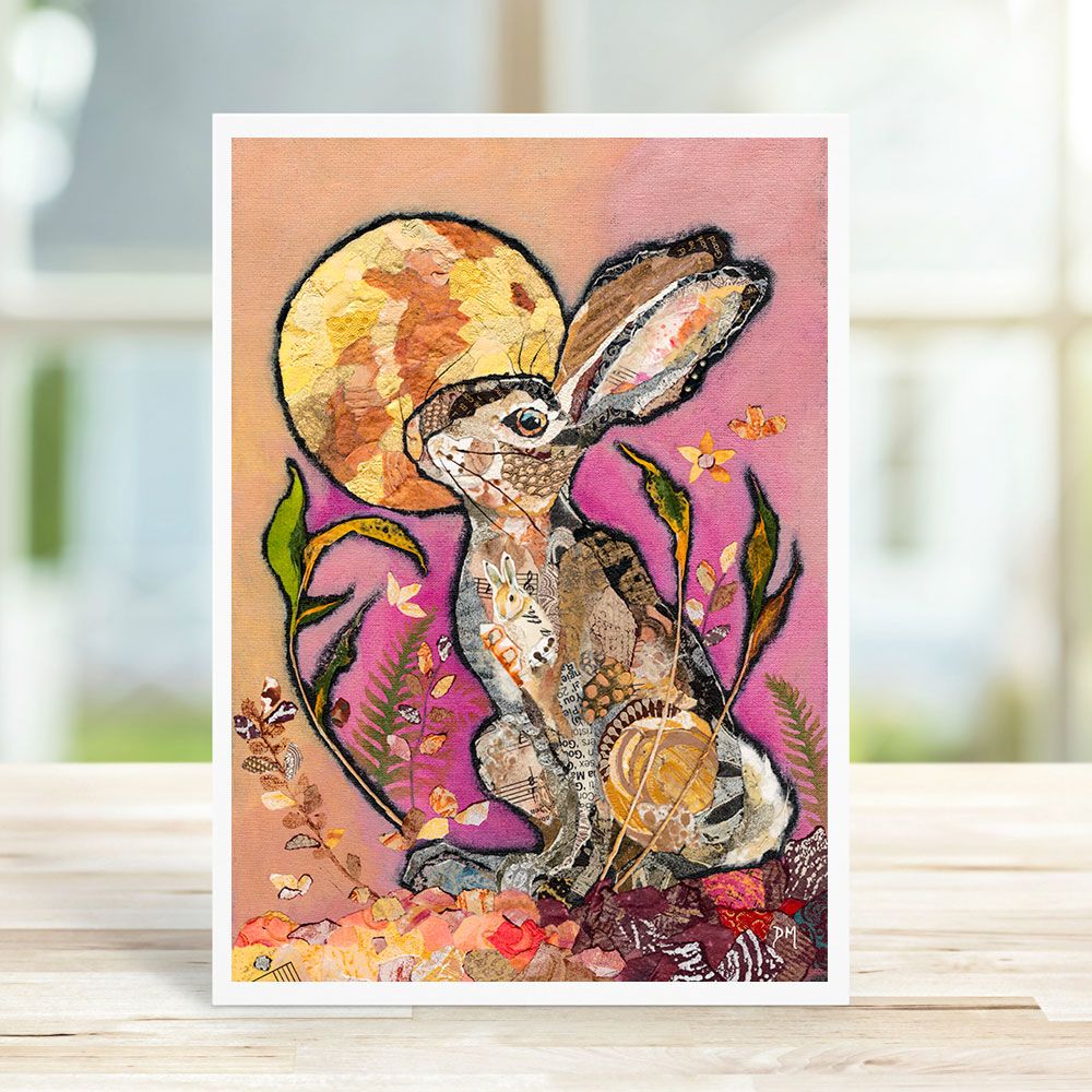 Raspberry Moonlight - Hare Card