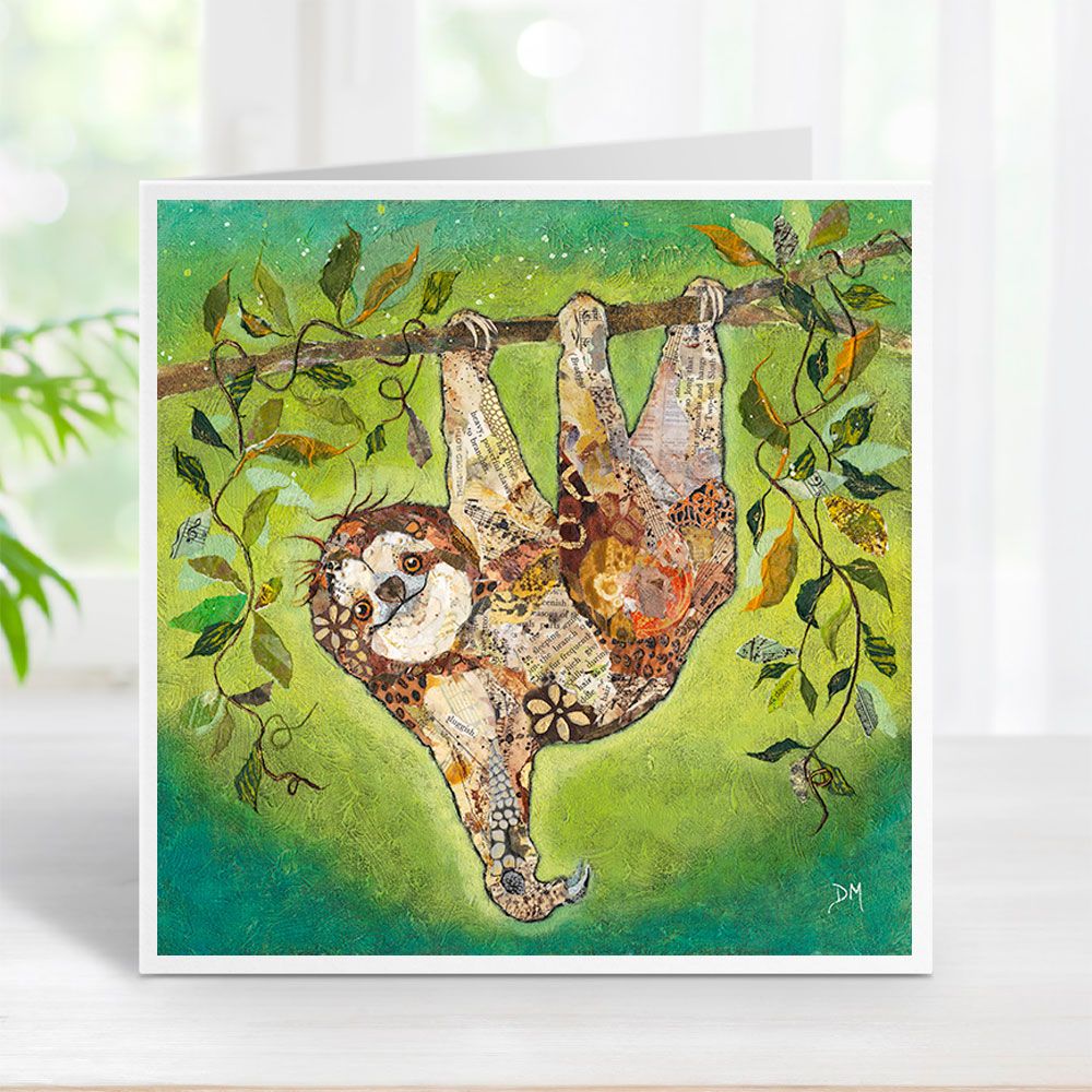 Hang in There - Baby Sloth Card