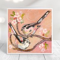 Bottoms Up - Long-tailed Tits Card