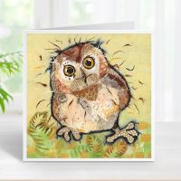 Frazzled - Baby Owl Card