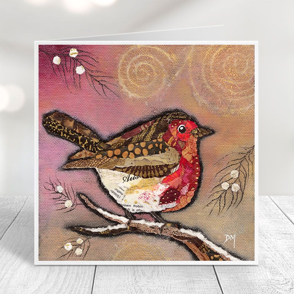 Robin on Blush - Card