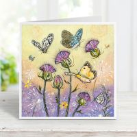 Flutterbies - Butterflies and Thistles Card