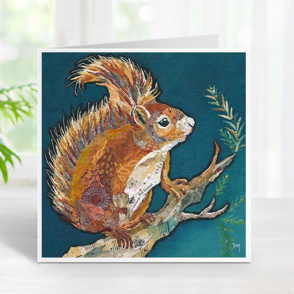 Wee Red Squirrel Card