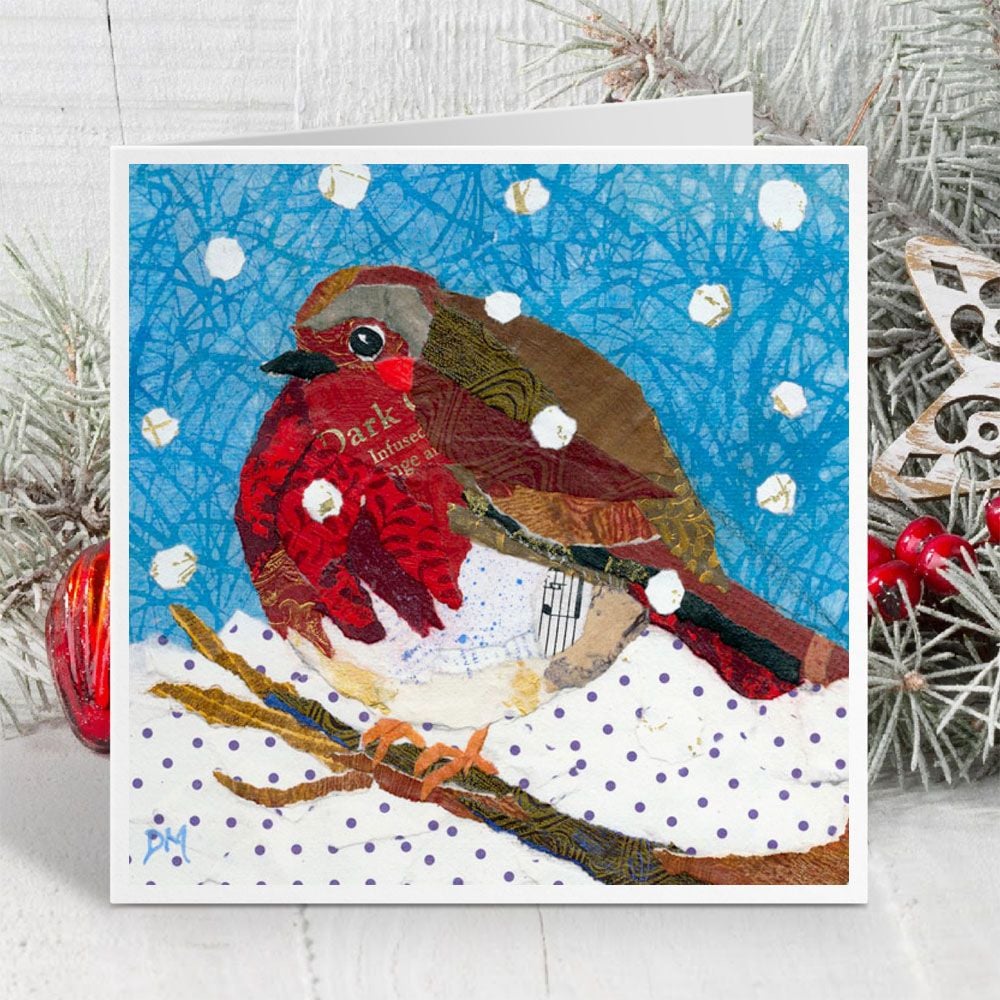 Robin in Snow - Card