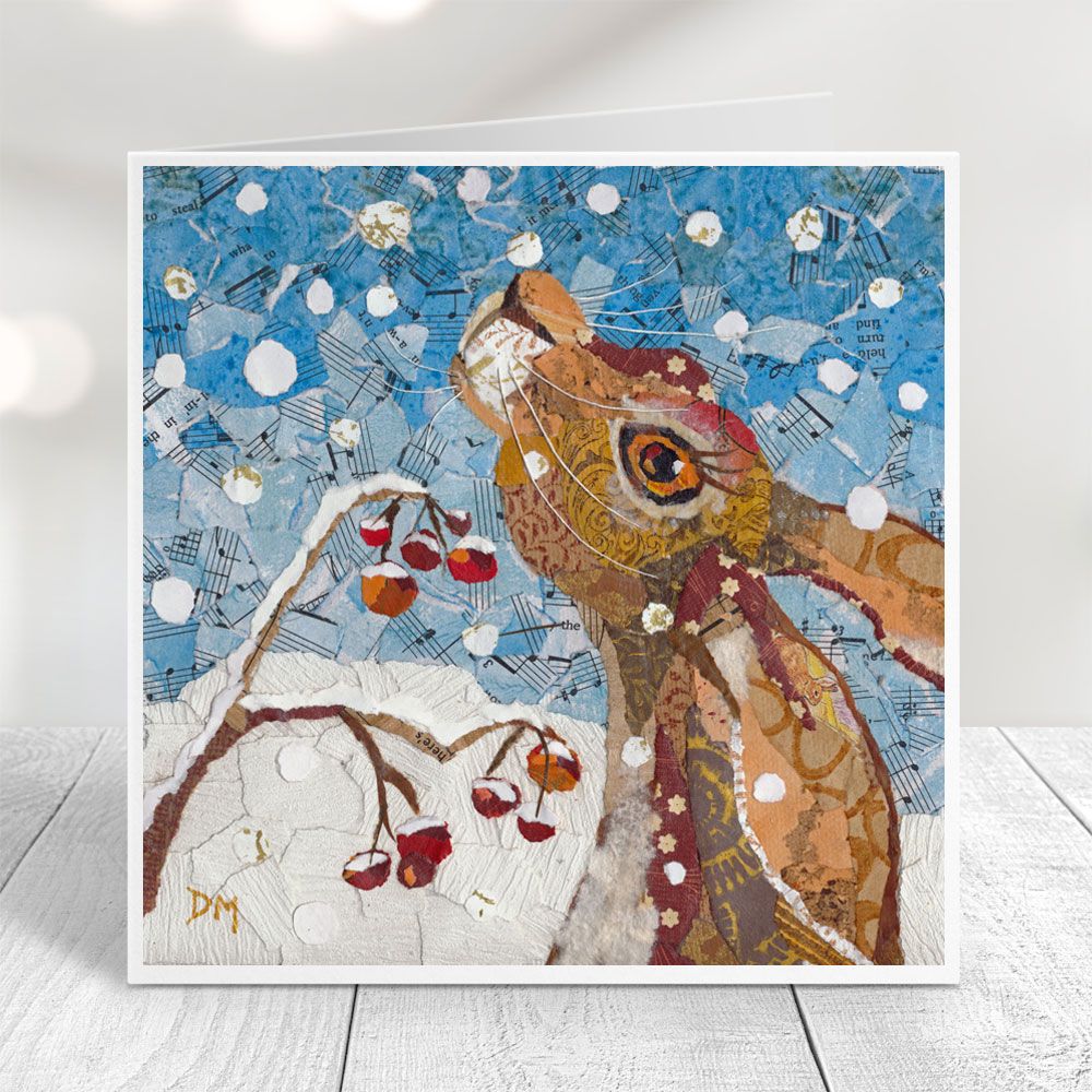 Touched by Winter - Hare Card