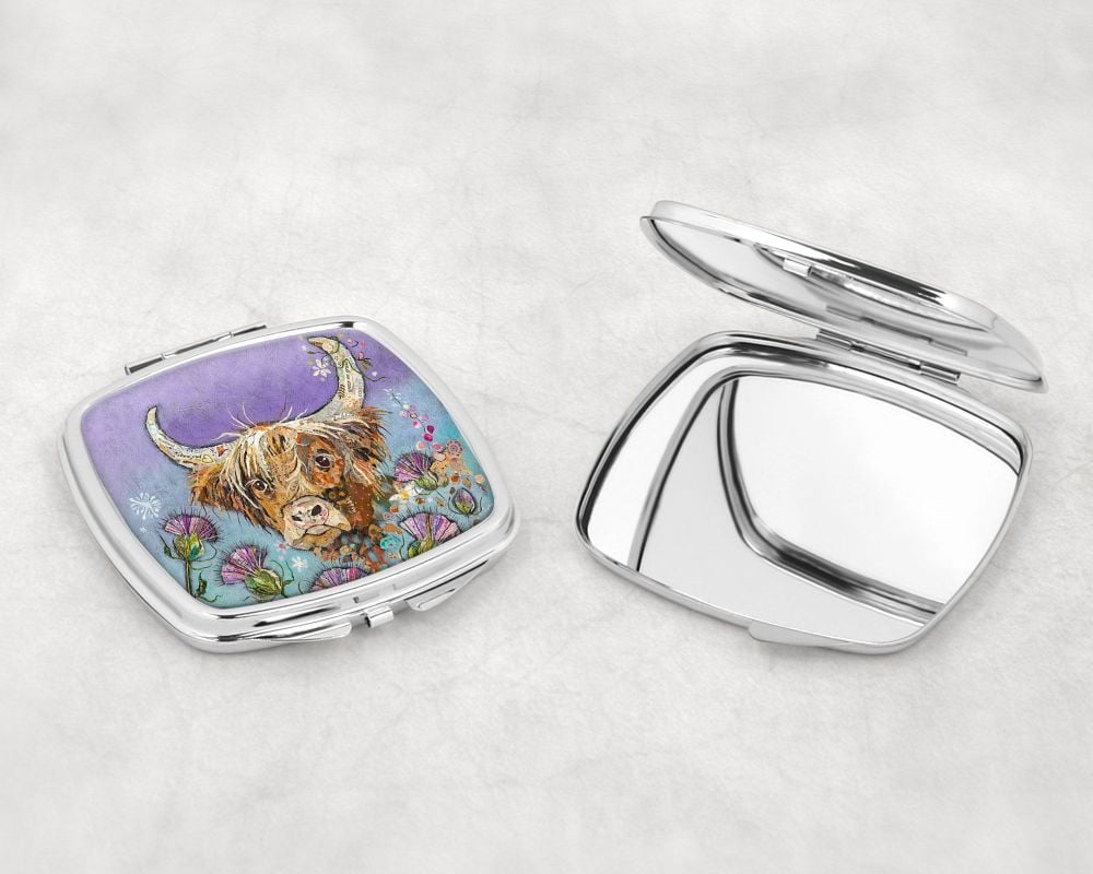 Thistle Coo Compact Mirror