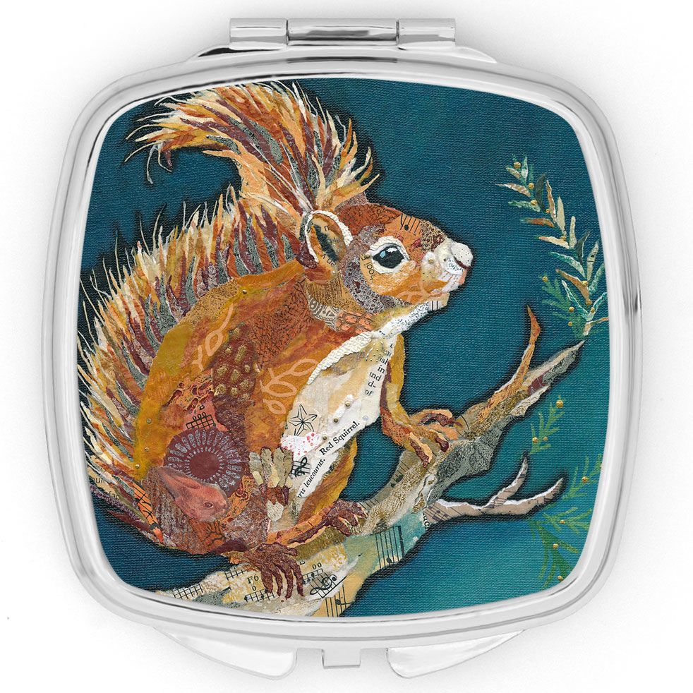 Wee Red Squirrel Compact Mirror