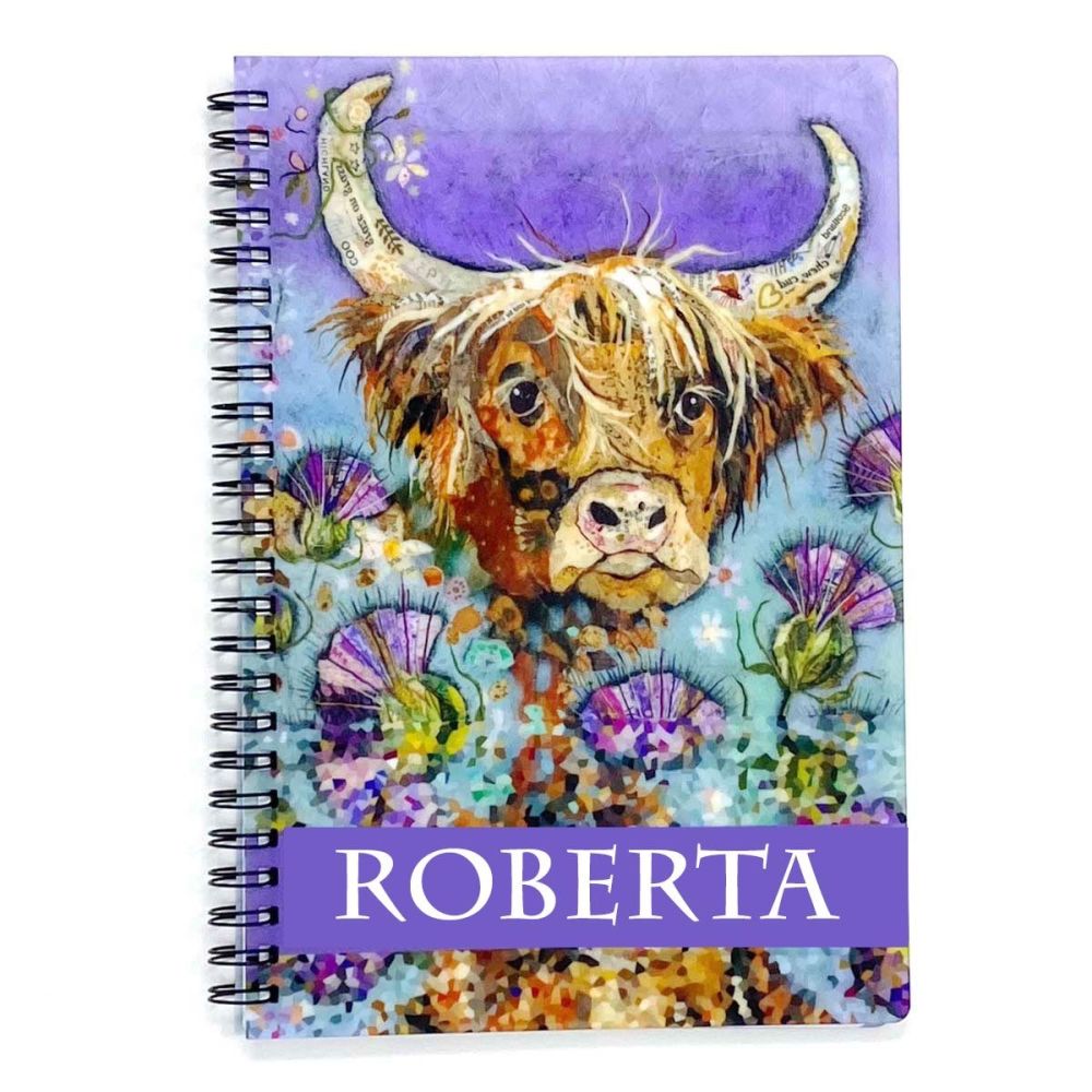 Thistle Coo A5 Wiro Notebook - personalised